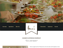 Tablet Screenshot of hannes-catering-company.de